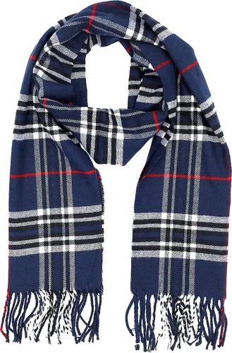 Vista 128 de Bufanda de invierno Achillea suave y cálida, de tartán, a cuadros, de cachemira, unisex