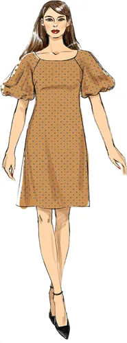Vista 6 de Butterick Patterns - Patrones de costura para vestido de manga larga y corta 40 a 157in color blanco