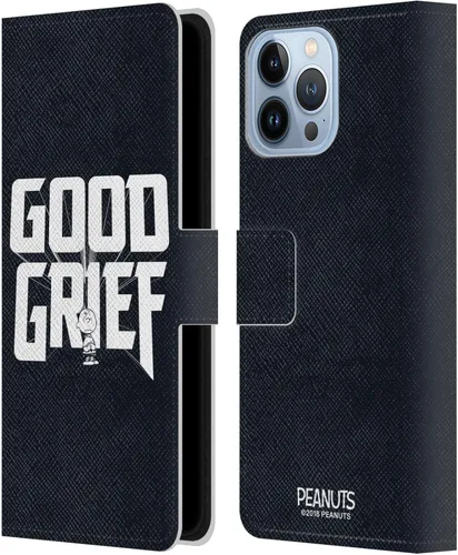 Vista 174 de Head Case Designs Funda de piel con licencia oficial de Peanuts Charlie Brown Good Grief Rock Tees compatible con Apple iPhone 11 Charlie Brown Buen