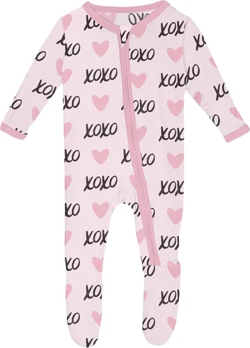 Vista 70 de KicKee Baby & Toddler - Pijama de viscosa ultrasuave de bambú con patas abatibles y puños