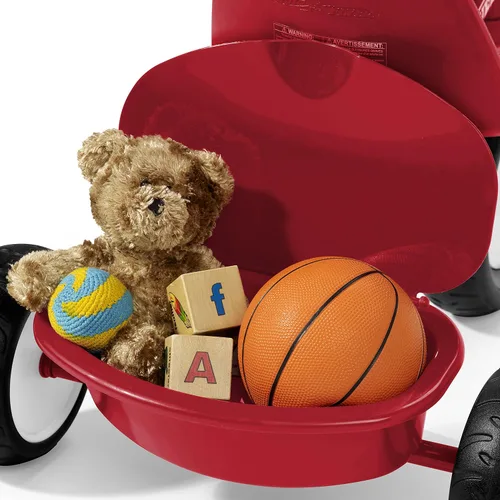 Vista 9 de Radio Flyer Deluxe Steer & Stroll Trike, Sencillo, rojo, Rojo