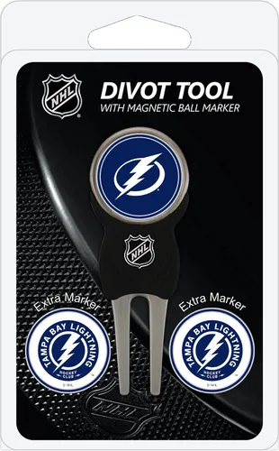 Vista 21 de Team Golf NHL Adult-Unisex Divot Tool Pack with 3 Golf Ball Markers