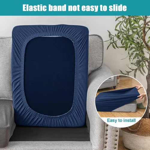 Vista 4 de LiveGo Funda de cojín para sofá de patio, impermeable, de repuesto, para muebles de patio, fundas de asiento de silla, protector suave y flexible