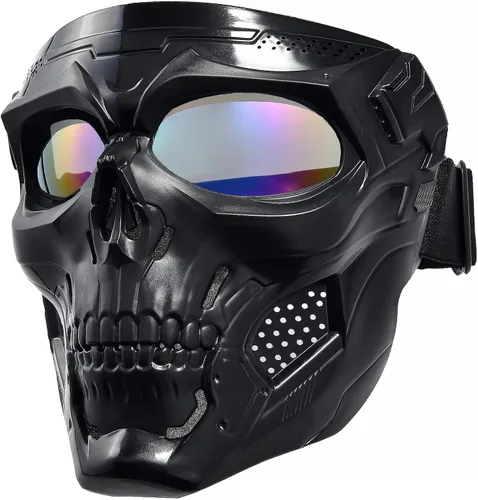 Vista 16 de Máscara facial de motocicleta de cara completa, gafas de bicicleta de tierra motocross, ATV, todoterreno, gafas de conducción y carreras