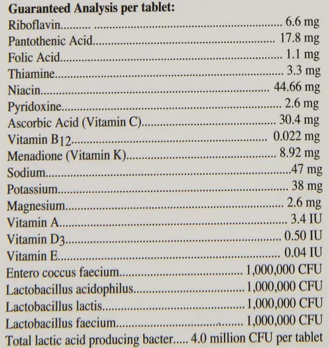Vista 3 de OASIS #80070 Alive and Well, Stress Preventative & Pro-Biotic Tablets for Birds, blanco, 1 unidad (paquete de 1)