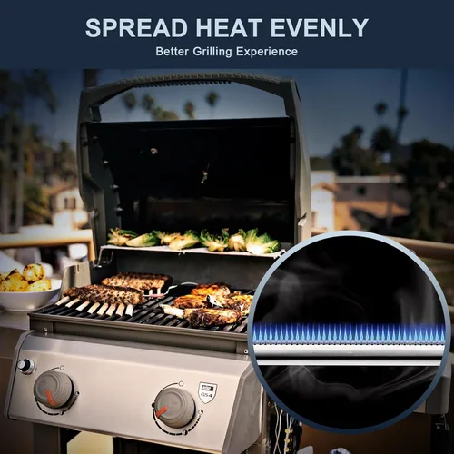 Vista 4 de Utheer 69785 - Quemador de parrilla de 18 pulgadas para Spirit E210 E220 304 acero inoxidable Fits Spirit E210 E220 S210 S220 front-control