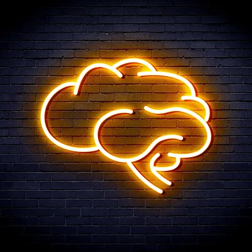 Vista 16 de AdvPro Señal de neón LED de silicona Brain Flex - Azul - st16s33-fnu0063-b