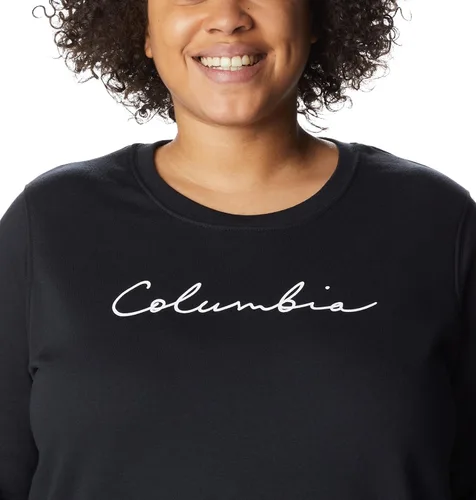 Vista 9 de Columbia Camiseta gráfica Trek para mujer, logotipo negroguión, talla 1X Plus