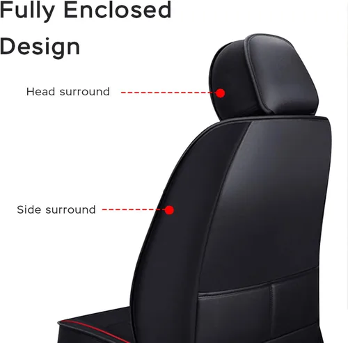 Vista 4 de Fundas de asiento de coche para Volkswagen New Beetle 2000-2010 juego completo con cojines de protección automotriz de cuero impermeable