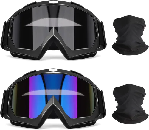 Vista 10 de OXG - Gafas para motocicleta, cuatrimoto y bicicleta de motocross, gafas de motocicleta para hombres, gafas de motocross, gafas de esquí, protección