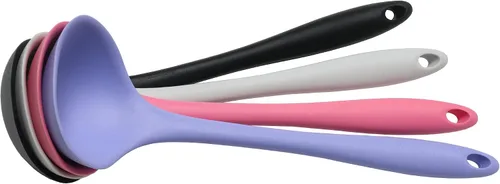 Vista 3 de Chef Craft - Cucharón de silicona de primera calidad, 11.25 pulgadas, negro