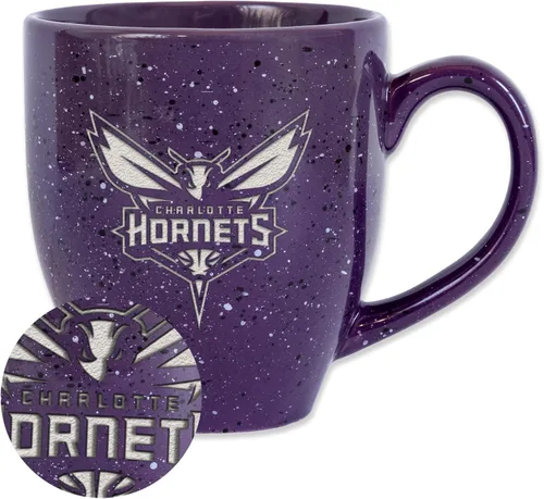 Vista 88 de Rico Industries NBA 16 oz Team Color Laser Engraved Speckled Ceramic Coffee Mug 3-Color del