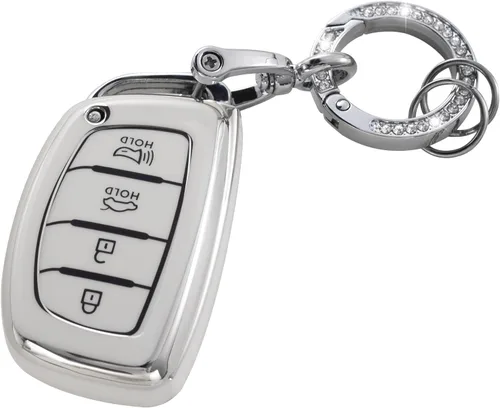 Vista 33 de YO&YOYE Funda para Llavero de TPU con Anillo para Llaves