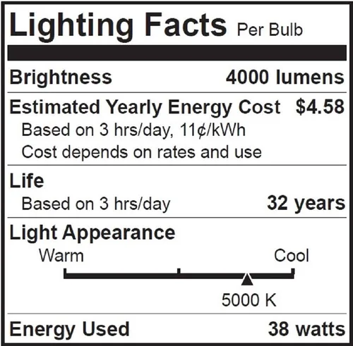 Vista 10 de Luz led Feit 73995 de repuesto, de 300 W y 5000 K, de intensidad no regulable, para patio