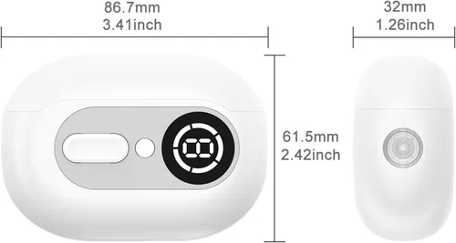 Vista 9 de Cortaúñas eléctrico 4 en 1 para personas mayores y bebés, recortadora recargable por USB con 2 velocidades, cubierta magnética y colector