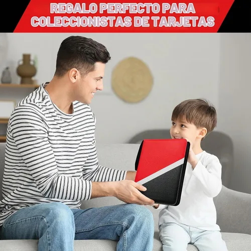 Vista 6 de PREZA Carpeta de tarjetas coleccionables – Carpeta de tarjetas de 9 bolsillos – Se adapta a 900 tarjetas – Carpeta de transporte de libros