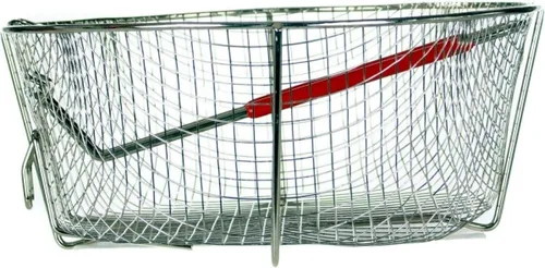Vista 6 de Lodge L10CF3 - Sartén profunda cubierta de hierro fundido, pre-sazonada, 5 cuartos de galón y 10FB2 cesta para freír profunda, 10.25 pulgadas