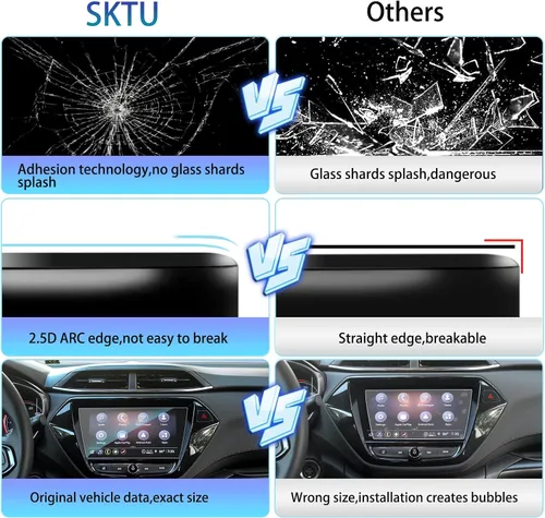 Vista 6 de SKTU Protector de pantalla para Chevy Trailblazer 2021 2022 2023 8 pulgadas Navigation 2022 2023 Chevy Trailblazer accesorios