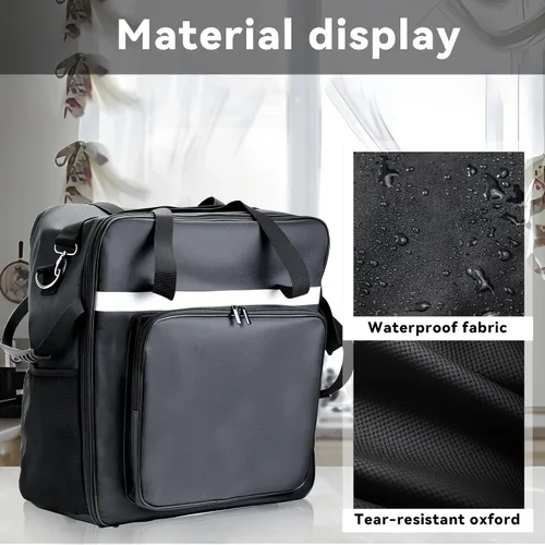 Vista 4 de AODPWEN Bolsa de transporte para máquina Ninja Slushie FS301 y FS300 Durable 1680D Oxford, Impact Padding, Hand & Shoulder Straps, Mesh Side