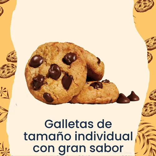 Vista 4 de Famous Amos Receta Original Galletas de Chispas de Chocolate Tamaño Bocado, Caja de 30 Paquetes, 30 oz
