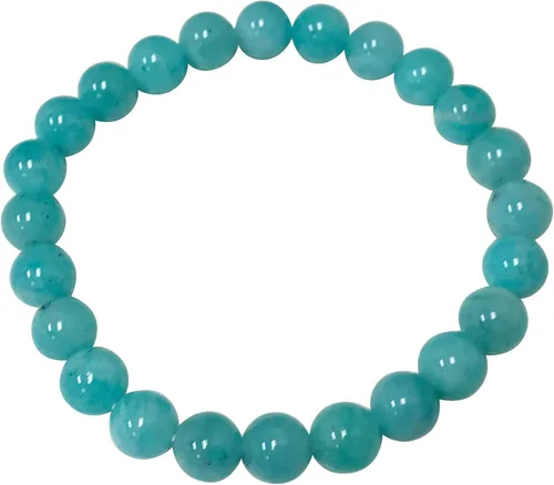 Vista 392 de Gem Avenue Handmade Round Bead Stretch Bracelet Unisex Natural Stone Beaded Jewelry for Men & Women, Elastic Wristband for Daily Wear