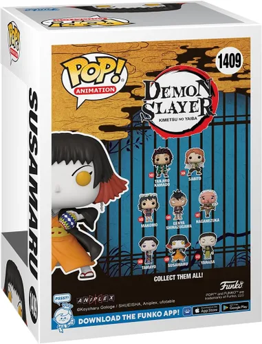Vista 3 de Funko Pop! Animation: Demon Slayer - Susamaru - 1/6 probabilidades para variante de persecución rara - Figura de vinilo coleccionable - Idea