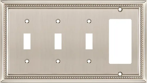 Vista 43 de Henne Bery Sunken Pearls Placa de Pared Decorativa de Servicio Pesado Placa de Interruptor Cubierta de Tomacorriente