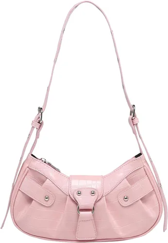Vista 9 de Verdusa Bolso de mano plisado para mujer, bolso de mano de piel sintética Negro