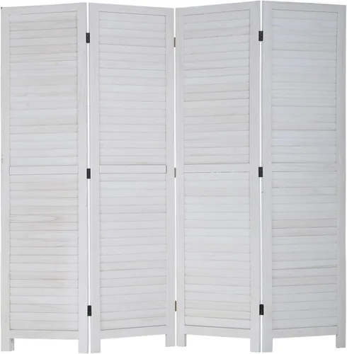 Vista 10 de PayLessHere Divisor de habitación de madera, pantalla de privacidad de 5.75 pies para interiores, plegable, portátil, pantalla de división