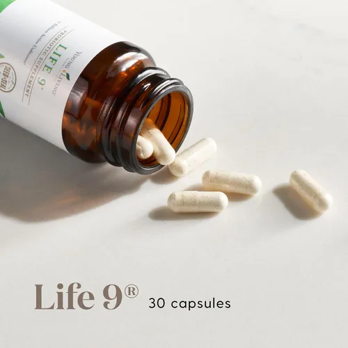 Vista 2 de Life 9 Suplemento probiótico de Young Living - Aumenta la inmunidad y el apoyo a la salud digestiva y intestinal - 30 cápsulas - 17 mil millones