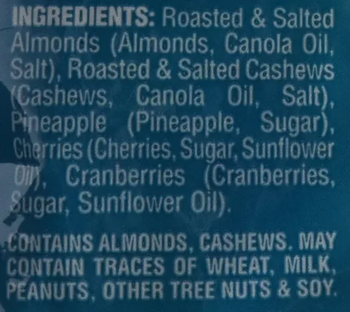 Vista 3 de Mezcla Trader's Joe Trek Mix con nueces de la india, almendras, piña, arándanos y cerezas ácidas, 1 libra