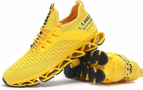 Vista 6 de Zapatos deportivos Chopben para correr, tenis a la moda con red transpirable y suela suave antideslizante, zapatos para caminar casuales y atléticos