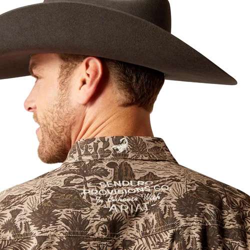 Vista 5 de ARIAT Camisa Sendero Desert Retro Fit para hombre