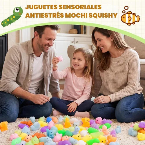 Vista 7 de 205 PCS Squishy Toys, Mochi Squishy Fidget Toys, Kawaii Mini Squishies 205-multicolor