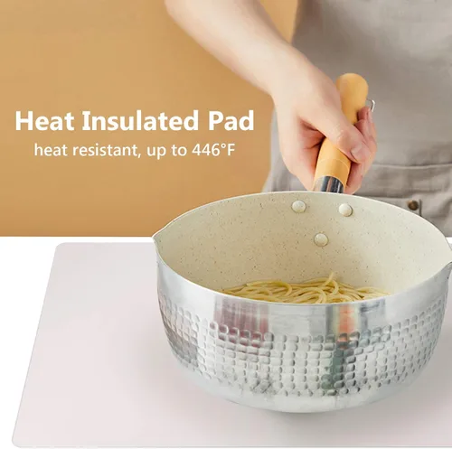 Vista 5 de Gartful Alfombrillas de silicona para encimera de cocina, protector de encimera de silicona grande de 25 x 17 pulgadas, antideslizante, resistente