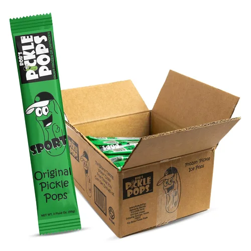 Vista 10 de Bob's Pickle Pops - Paletas de hielo con sabor original a jugo de eneldo - Paletas congeladas pre-entrenamiento - Alivio de calambres