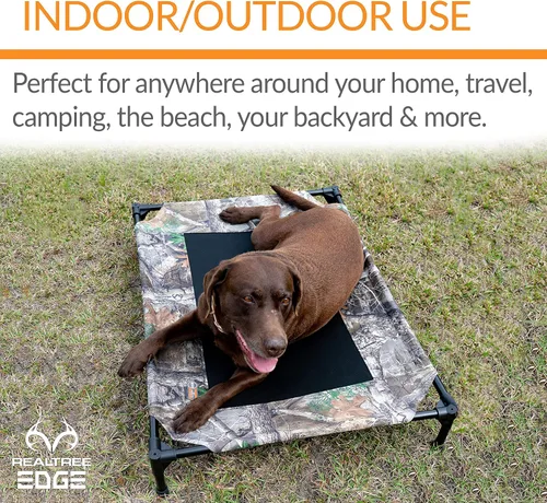 Vista 7 de K&H PET PRODUCTS - Cuna elevada para mascotas con centro de malla, varios tamaños