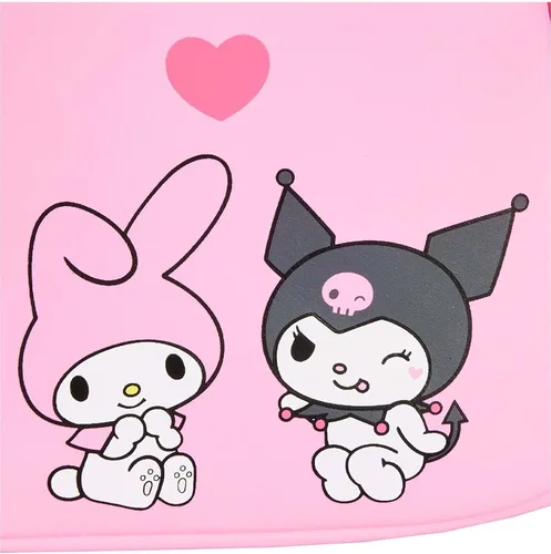 Vista 2 de Loungefly Sanrio Hello Kitty My Melody Kuromi - Bolso de hombro con doble bolsillo para mujer, Multi