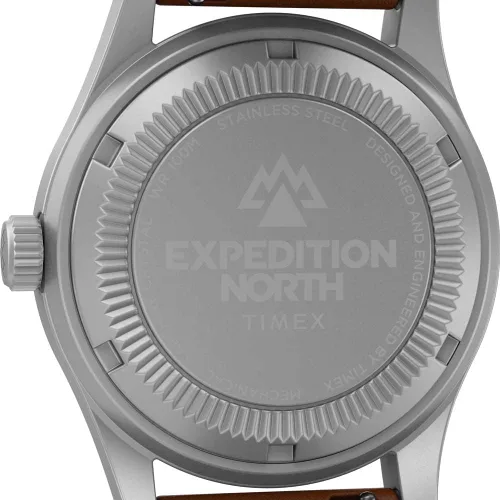 Vista 5 de Timex 38 mm Expedition North Field Post Mechanical Eco-Friendly Leather Strap Watch