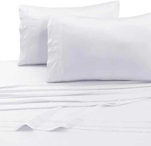 Vista 7 de Tribeca Living BAMB300PCSTIV - Par de almohadas de rayón de bambú de 300 hilos, tamaño estándar, color marfil
