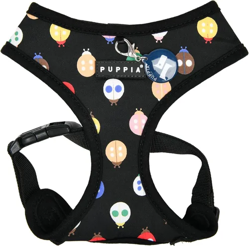 Vista 21 de Puppia Arnés para perro sobre la cabeza de moda de primavera y verano, Aqua_Fete, talla M