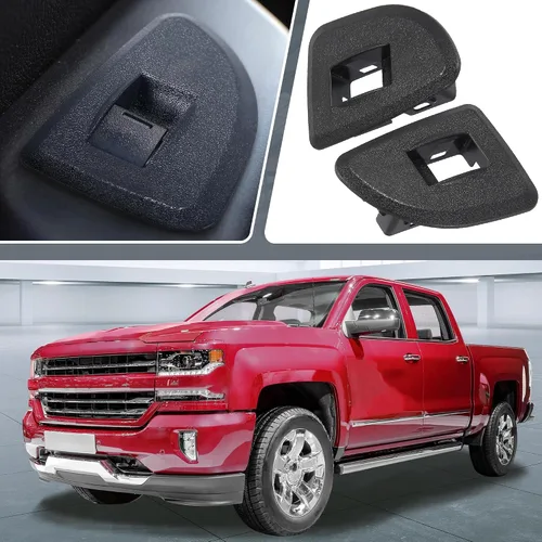 Vista 7 de X AUTOHAUX - Biseles para interruptor de ventana trasera, lado del conductor y del pasajero para Chevrolet