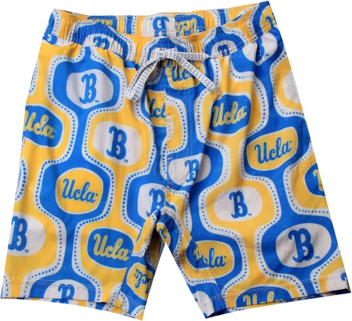 Vista 14 de Wes and Willy Pantalones cortos de natación con tecnología retro para hombre, para fanáticos de los deportes universitarios