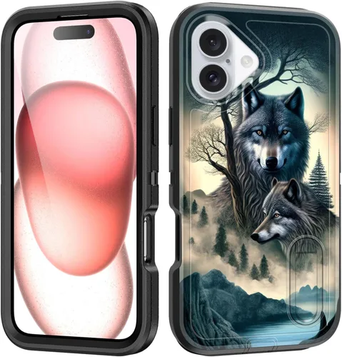 Vista 75 de Funda para iPhone Air con soporte integrado, a prueba de golpes, polvo y caídas, 3 capas, grado militar, funda protectora para iPhone Air de 6.5