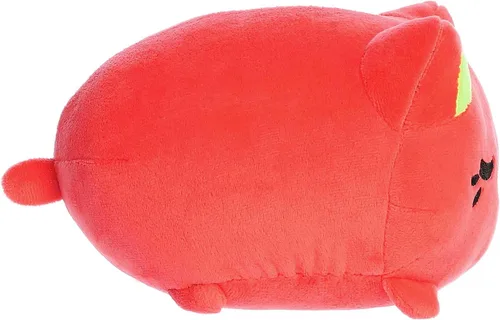 Vista 3 de Aurora® Encantador Tasty Peach® Guayaba Meowchi - Animal de peluche - Diseño brillante y colorido - Peluche Showpiece - Naranja 7 pulgadas