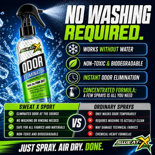 Vista 8 de Spray eliminador de olores SWEATX, Active Fresh, 8 onzas líquidas
