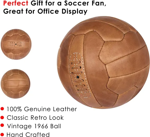 Vista 4 de FNine Sports Antique Leather Balls, Vintage Balls Hand Made