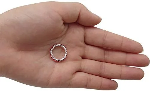 Vista 4 de ZAKIA 12pcs anillo de cristal elástico dedo del pie joyería bolsa accesorios Rhinestone