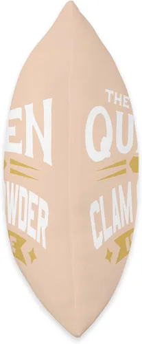 Vista 2 de Clam Chowder Chowdah Boston Accessories The Queen of Clam Choerringbone is Here, almohada de 16 x 16 pulgadas, multicolor