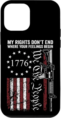 Vista 16 de My Rights Don't End Where Your Feelings Begin USA Gun Flag Case for iPhone 17